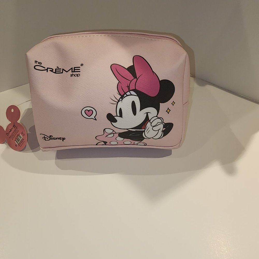 CREME SHOP MICKEY AND MINNIE MOUSE COSMETIC BAG/ TRAVEL BAG NWT - Picture 2 of 2